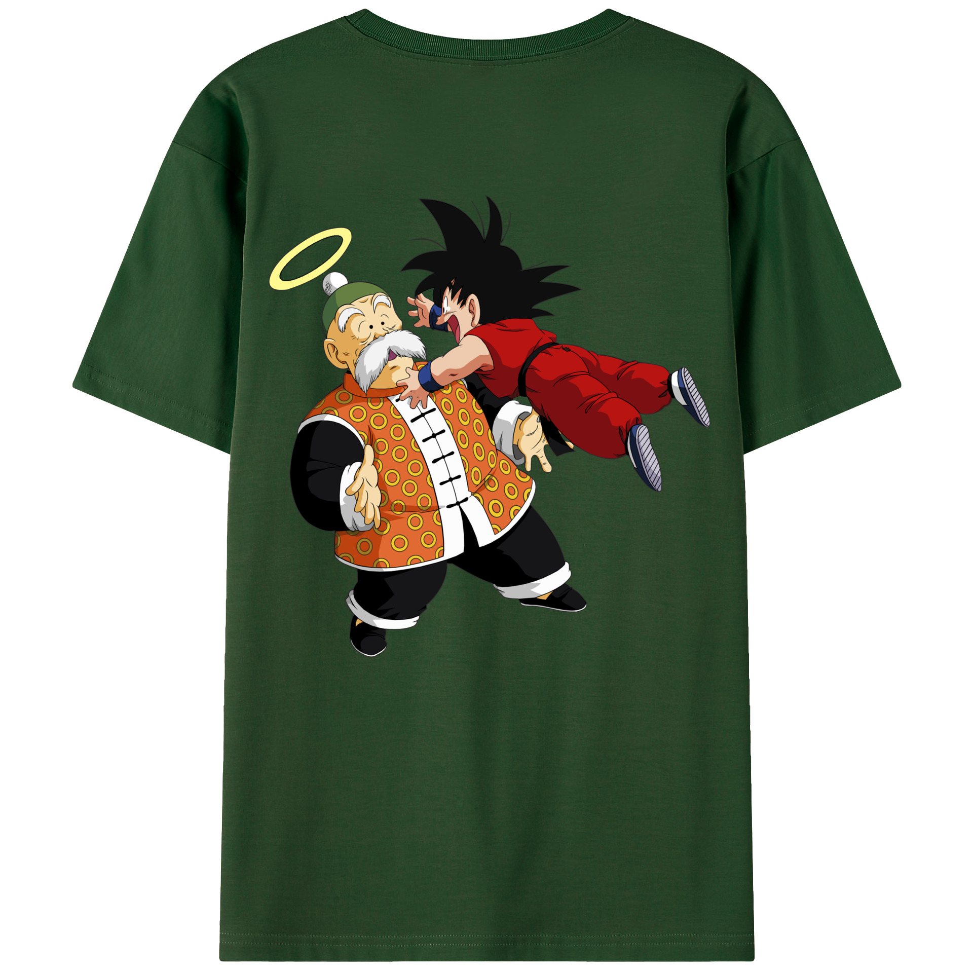 （画像用） ドラゴンボール 孫悟空（そん ごくう）Son Goku カカロット DRAGON BALL Kakarotto 綿100％半袖Tシャツ（背面プリント）